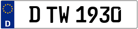 Truck License Plate